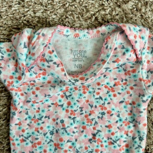 Newborn Pink & Florals Bodysuit Bundle (3-Pack) - Cat & Jack, Just One You - Picture 6 of 12